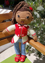 Load image into Gallery viewer, Greek Inspired Crochet Doll