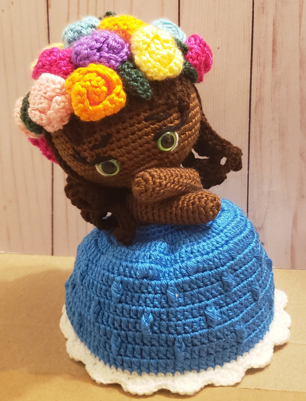 Bouquet Crochet Doll