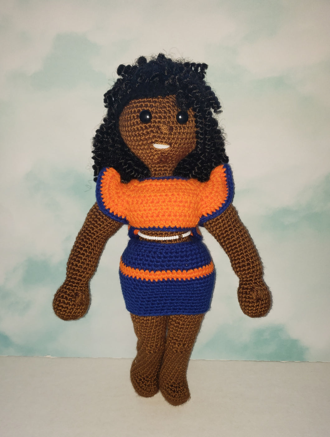Crochet Dolls - Mia Ayanna Doll Pattern in Skirt Set