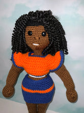 Load image into Gallery viewer, Crochet Dolls - Mia Ayanna Doll Pattern in Skirt Set
